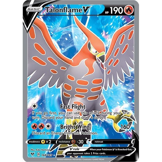 Image for Talonflame V (Full Art) (168/185) (SWSH04) - Pokemon