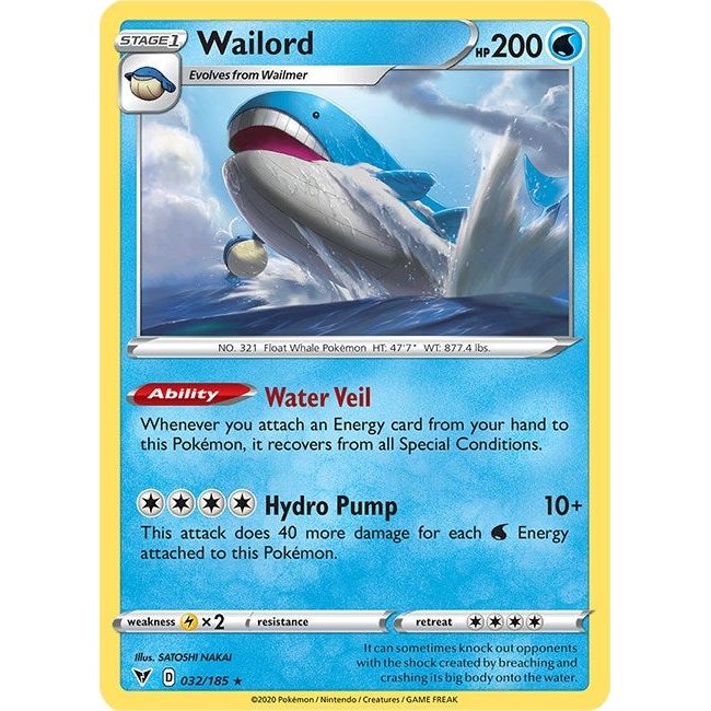 Image for Wailord (032/185) (SWSH04) - Pokemon
