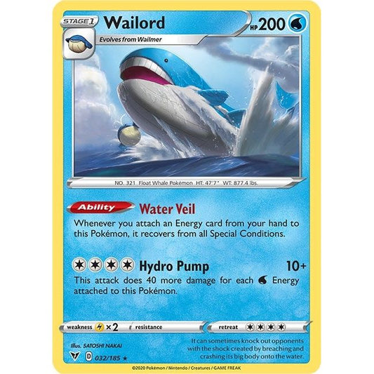 Image for Wailord (032/185) (SWSH04) - Pokemon
