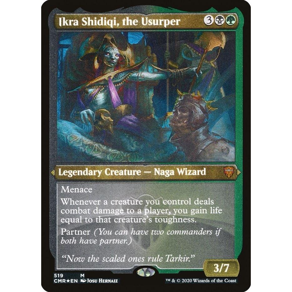 Image for Ikra Shidiqi, the Usurper (Foil Etched) (519) (CMR) - Magic: The Gathering