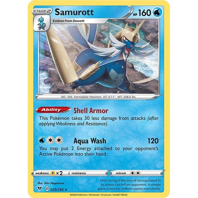 Image for Samurott (035/185) (SWSH04) - Pokemon