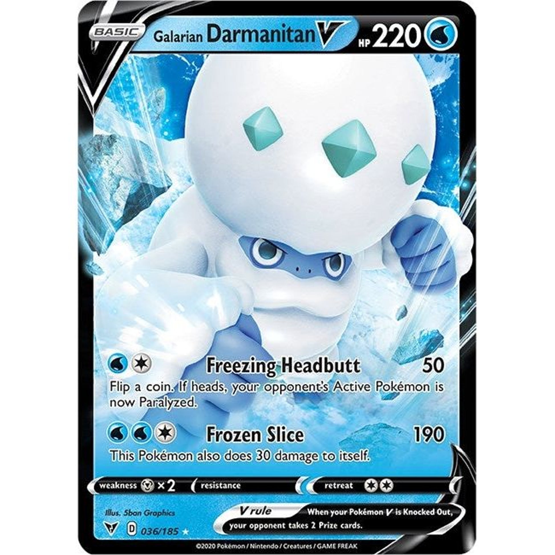 Image for Galarian Darmanitan V (036/185) (SWSH04) - Pokemon