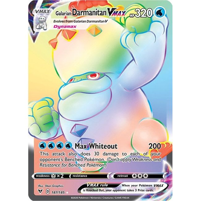 Image for Galarian Darmanitan VMAX (Secret) (187/185) (SWSH04) - Pokemon