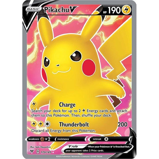Image for Pikachu V (Full Art) (170/185) (SWSH04) - Pokemon
