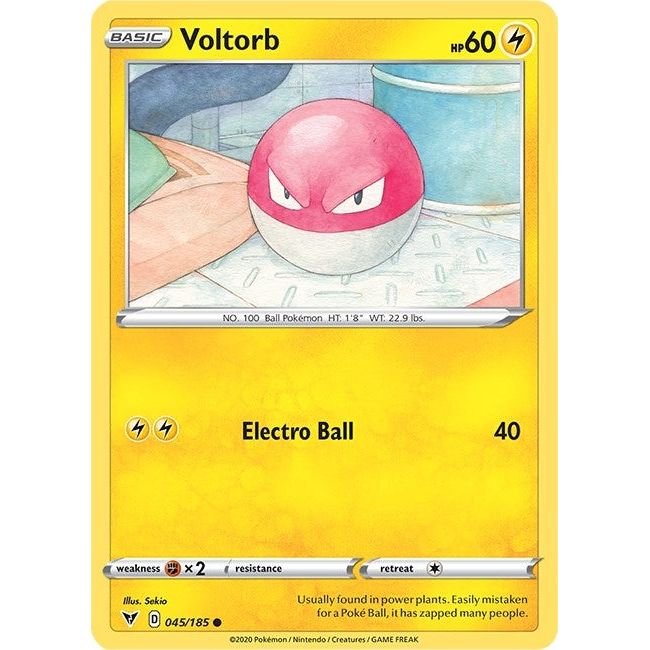Image for Voltorb (045/185) (SWSH04) - Pokemon