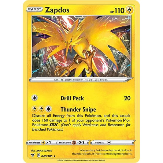 Image for Zapdos (048/185) (SWSH04) - Pokemon