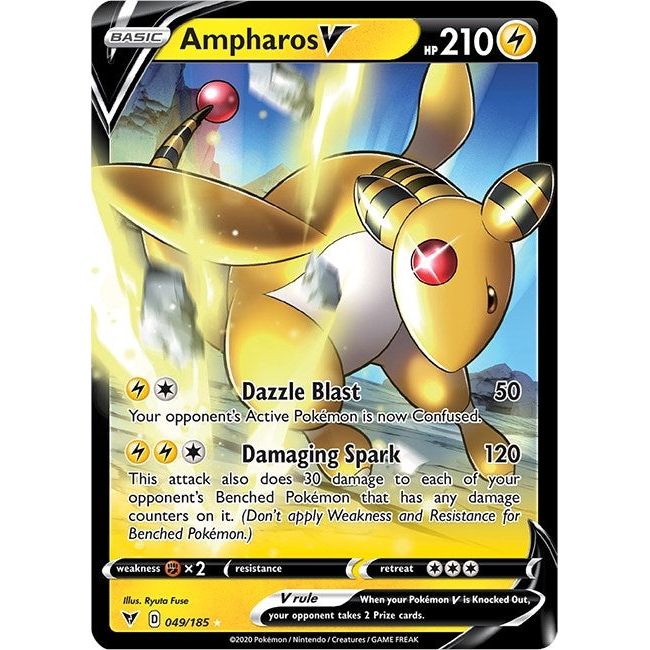 Image for Ampharos V (049/185) (SWSH04) - Pokemon
