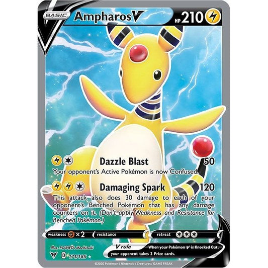 Image for Ampharos V (Full Art) (171/185) (SWSH04) - Pokemon