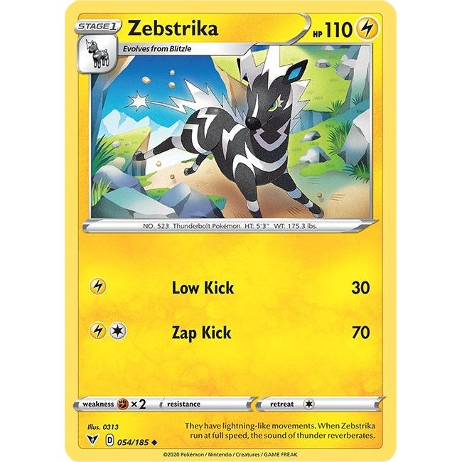 Image for Zebstrika (054/185) (SWSH04) - Pokemon