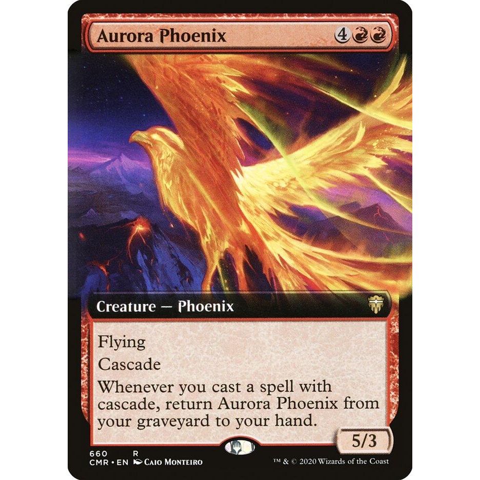 Image for Aurora Phoenix (Extended Art) (660) (CMR) - Magic: The Gathering