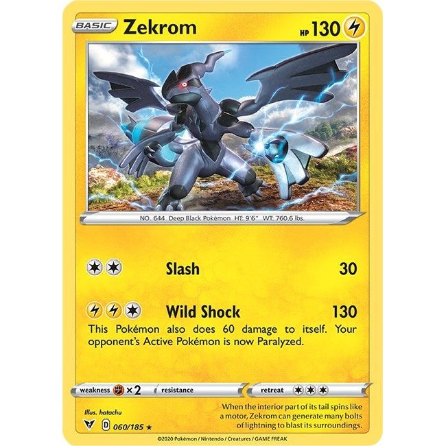 Image for Zekrom (060/185) (SWSH04) - Pokemon