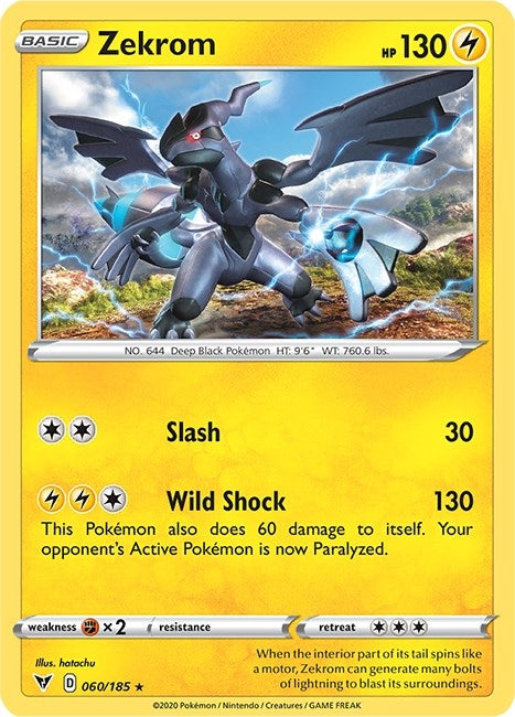 Image for Zekrom (060/185) (SWSH04) - Pokemon