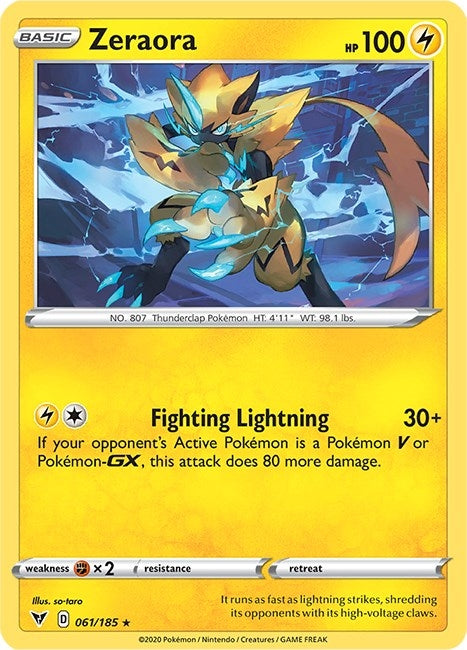 Image for Zeraora (061/185) (SWSH04) - Pokemon