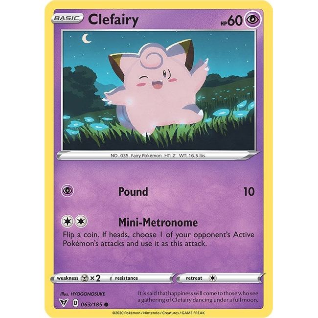 Image for Clefairy (063/185) (SWSH04) - Pokemon