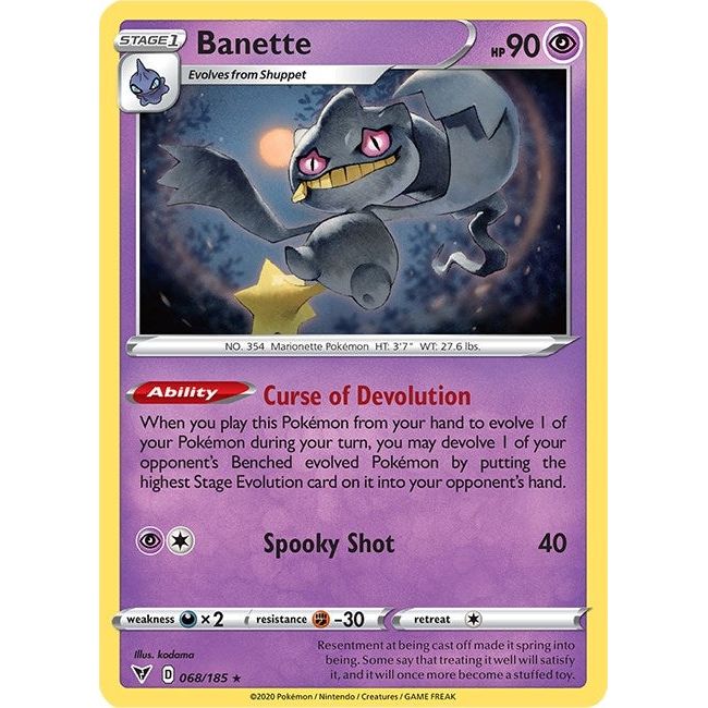 Image for Banette (068/185) (SWSH04) - Pokemon