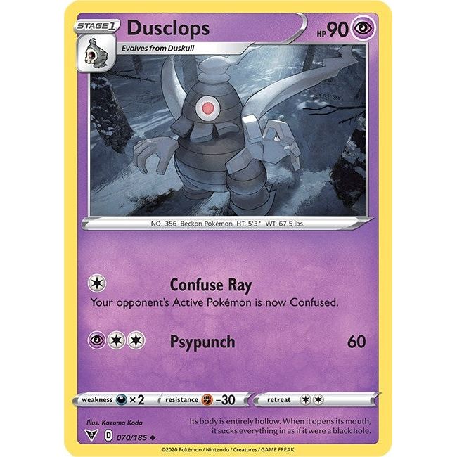 Image for Dusclops (070/185) (SWSH04) - Pokemon