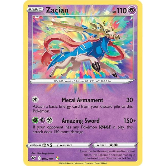 Image for Zacian (082/185) (SWSH04) - Pokemon