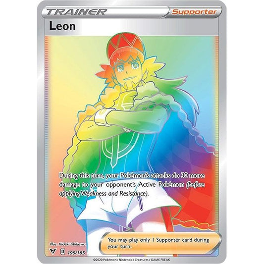 Image for Leon (Secret) (195/185) (SWSH04) - Pokemon