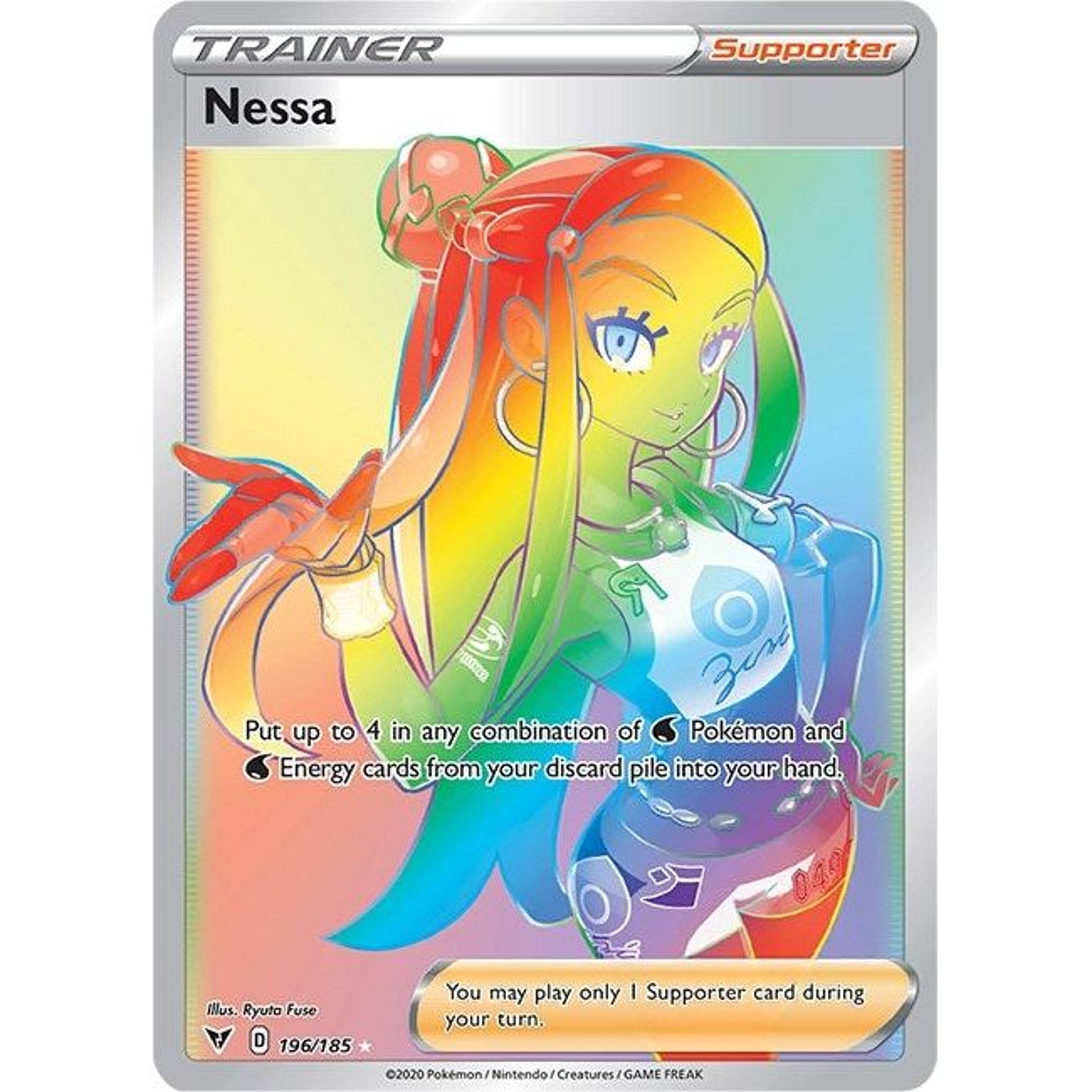 Image for Nessa (Secret) (196/185) (SWSH04) - Pokemon