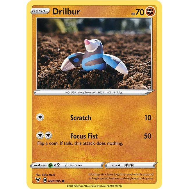 Image for Drilbur (091/185) (SWSH04) - Pokemon