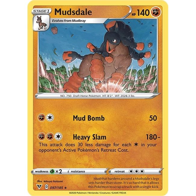 Image for Mudsdale (097/185) (SWSH04) - Pokemon