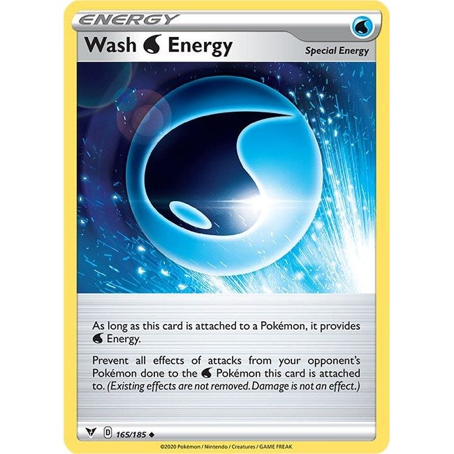 Image for Wash Water Energy (165/185) (SWSH04) - Pokemon