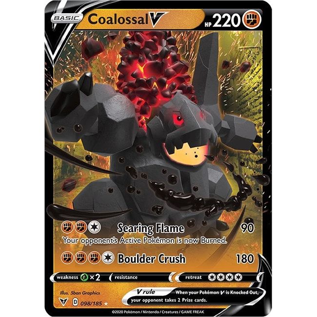 Image for Coalossal V (098/185) (SWSH04) - Pokemon