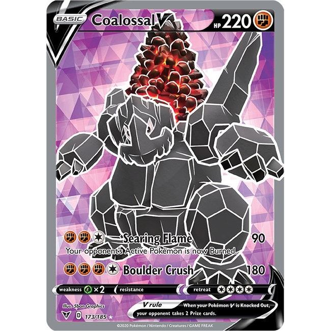 Image for Coalossal V (Full Art) (173/185) (SWSH04) - Pokemon