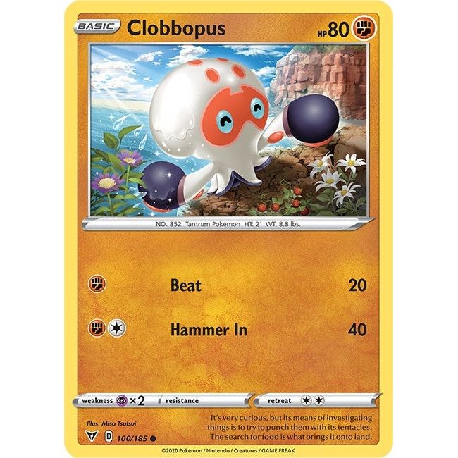 Image for Clobbopus (100/185) (SWSH04) - Pokemon