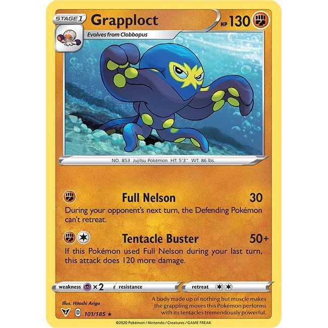 Image for Grapploct (101/185) (SWSH04) - Pokemon
