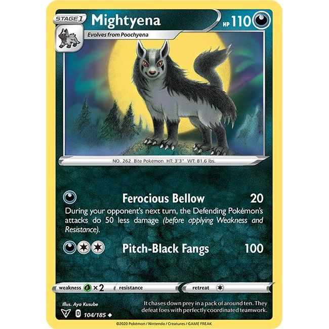 Image for Mightyena (104/185) (SWSH04) - Pokemon