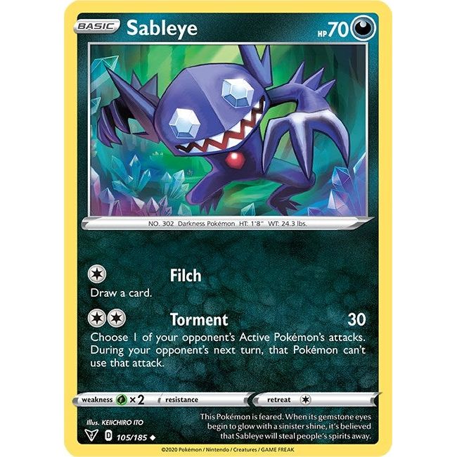 Image for Sableye (105/185) (SWSH04) - Pokemon
