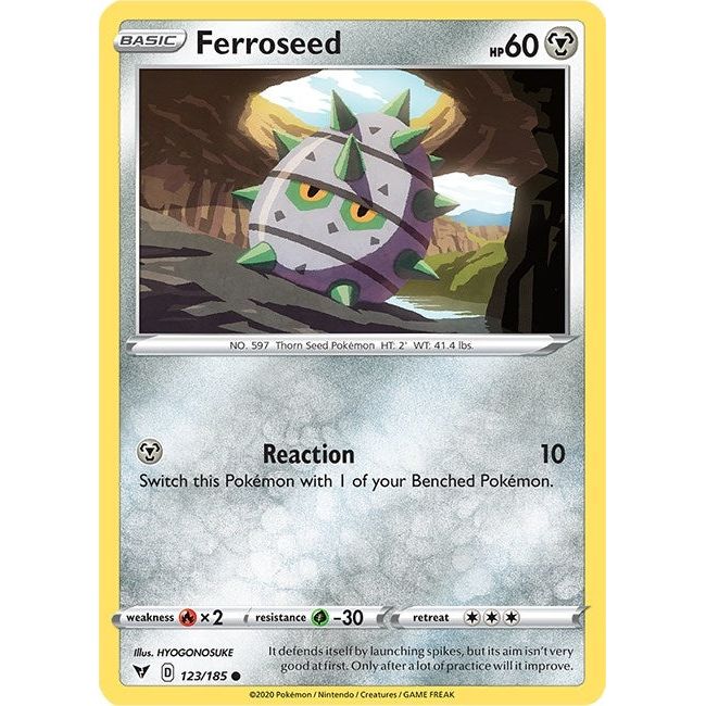 Image for Ferroseed (123/185) (SWSH04) - Pokemon
