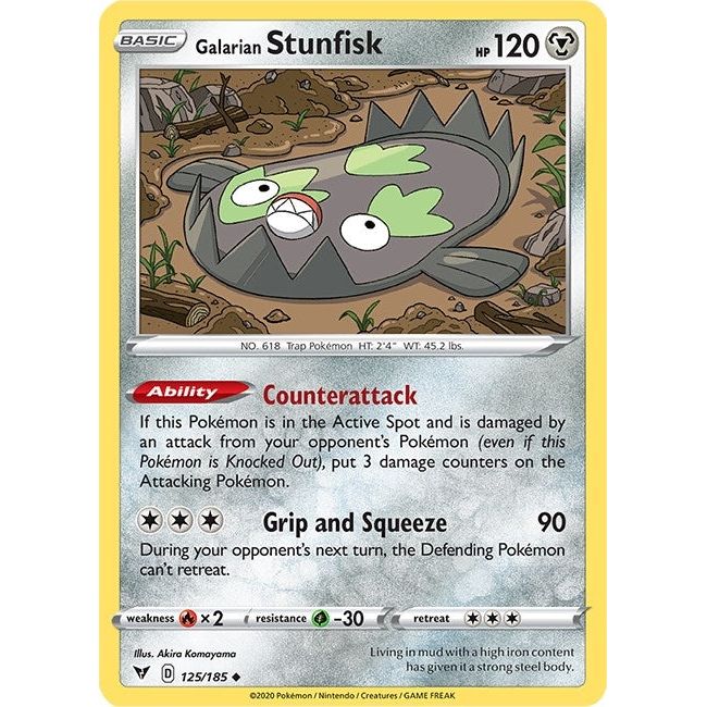 Image for Galarian Stunfisk (125/185) (SWSH04) - Pokemon