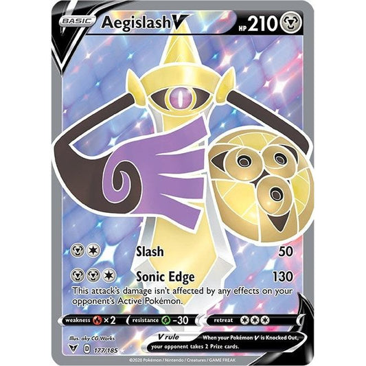 Image for Aegislash V (Full Art) (177/185) (SWSH04) - Pokemon
