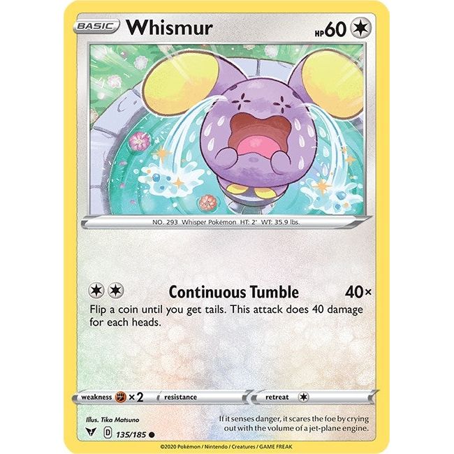 Image for Whismur (135/185) (SWSH04) - Pokemon
