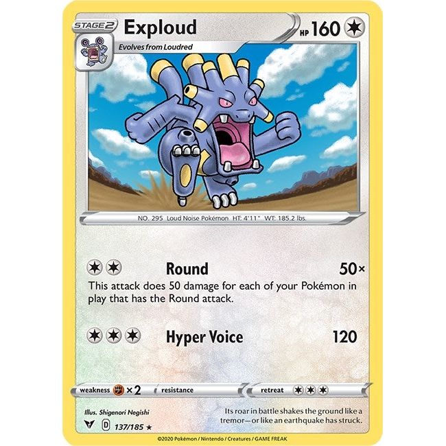 Image for Exploud (137/185) (SWSH04) - Pokemon
