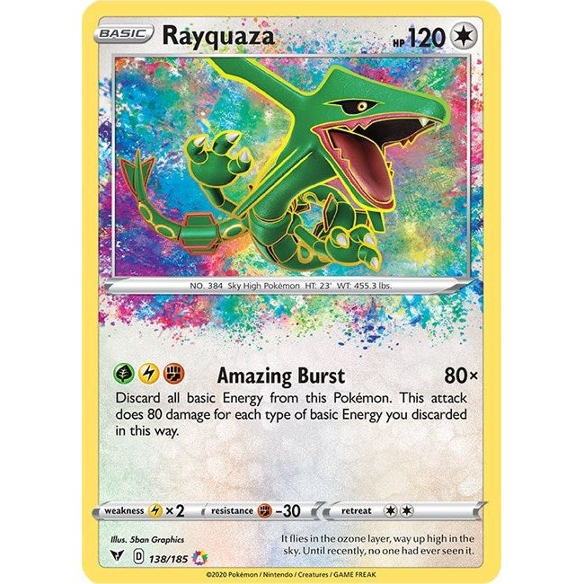 Image for Rayquaza (138/185) (SWSH04) - Pokemon