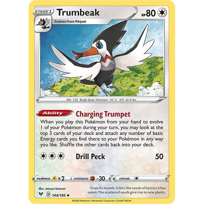 Image for Trumbeak (144/185) (SWSH04) - Pokemon