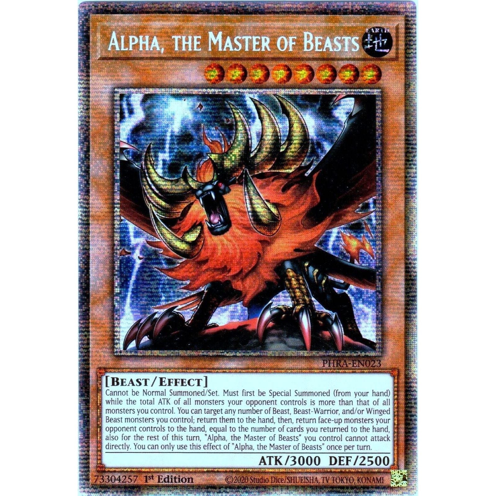 Image for Alpha, the Master of Beasts (Starlight Rare) (PHRA-EN023) (PHRA) - YuGiOh