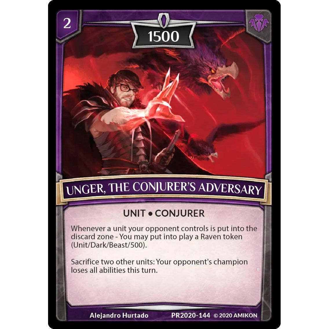 Image for Unger, the Conjurer's Adversary (PR2020-144) (PR) - Argent Saga TCG