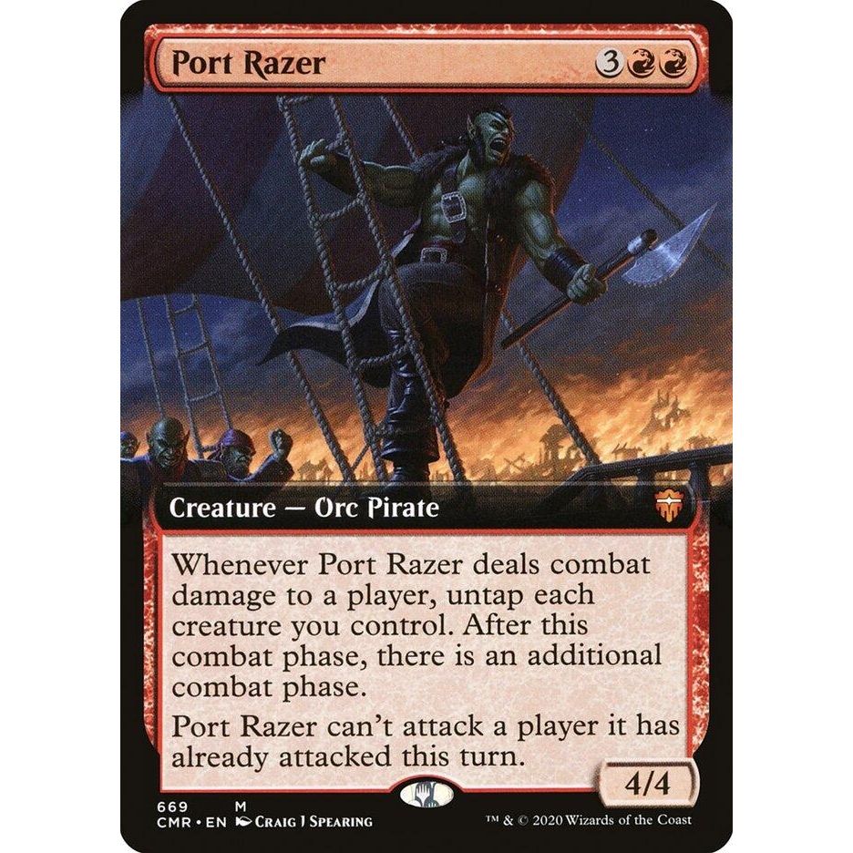 Image for Port Razer (Extended Art) (669) (CMR) - Magic: The Gathering