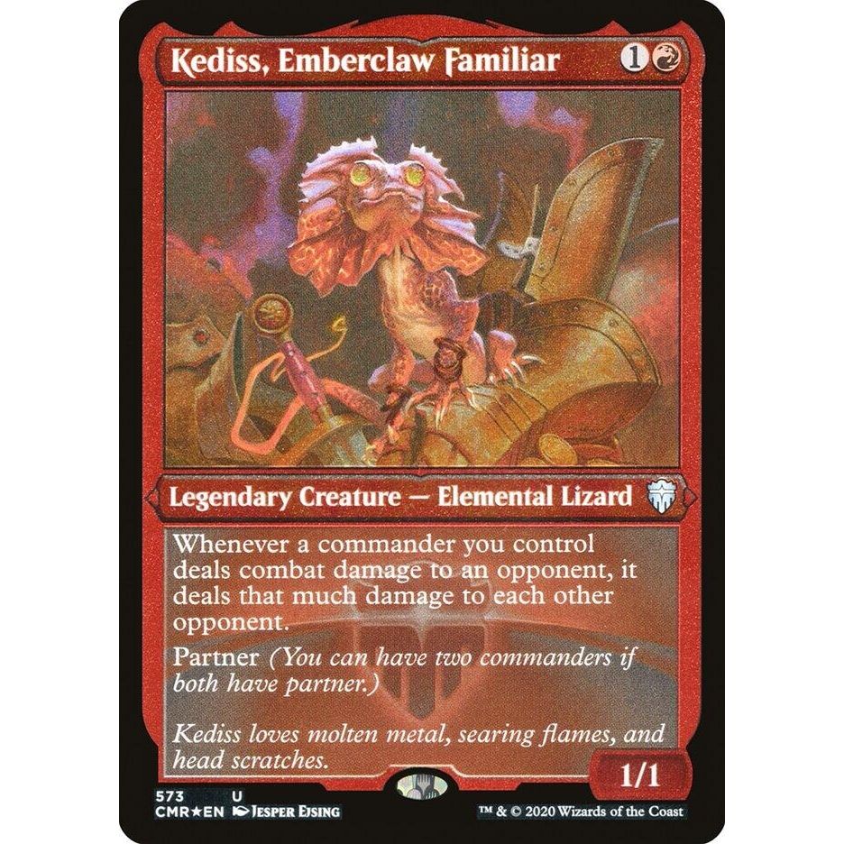 Image for Kediss, Emberclaw Familiar (Foil Etched) (573) (CMR) - Magic: The Gathering