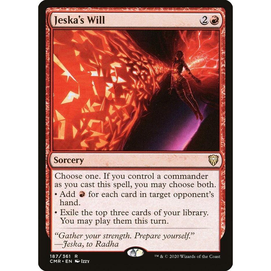 Image for Jeska's Will (187) (CMR) - Magic: The Gathering