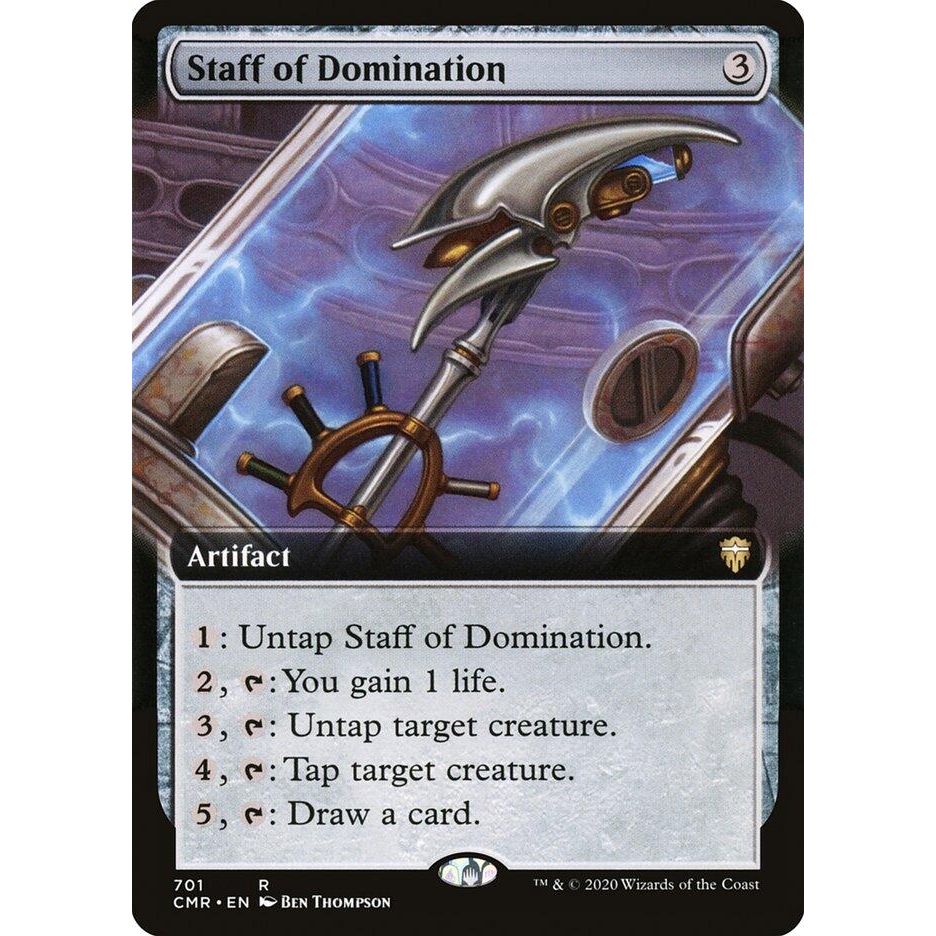 Image for Staff of Domination (Extended Art) (701) (CMR) - Magic: The Gathering