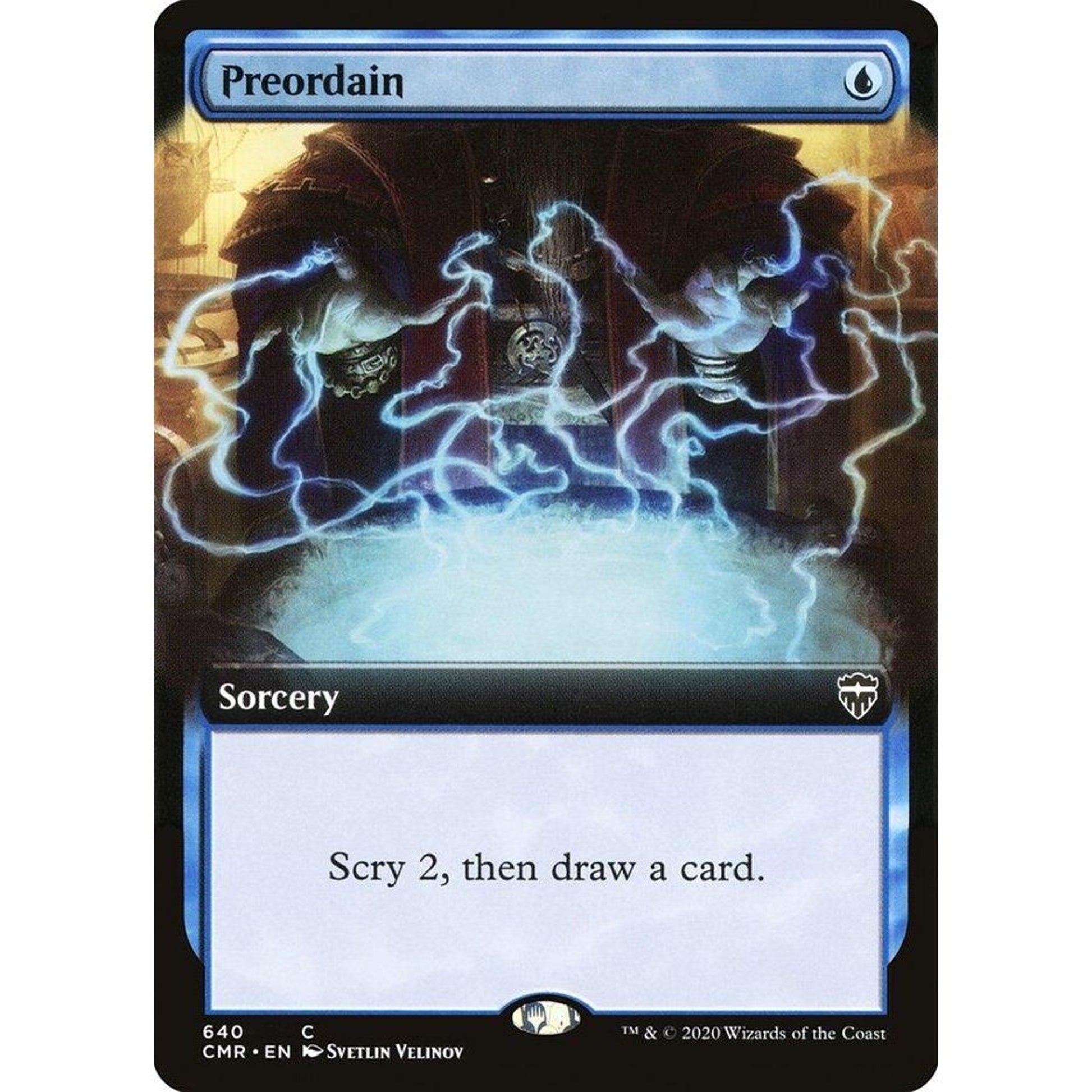 Image for Preordain (Extended Art) (640) (CMR) - Magic: The Gathering