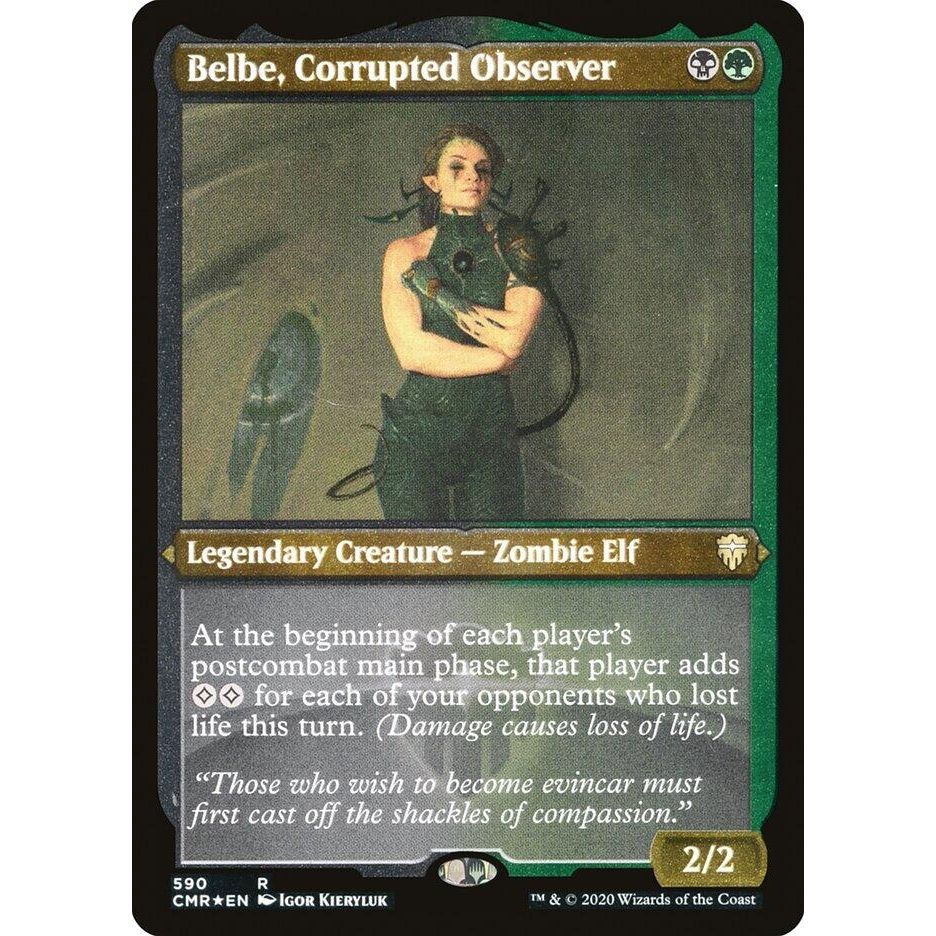 Image for Belbe, Corrupted Observer (Foil Etched) (590) (CMR) - Magic: The Gathering