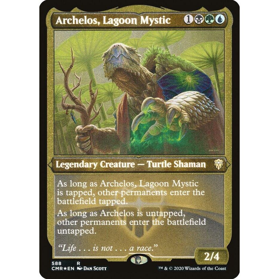 Image for Archelos, Lagoon Mystic (Foil Etched) (588) (CMR) - Magic: The Gathering