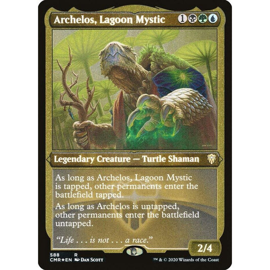 Image for Archelos, Lagoon Mystic (Foil Etched) (588) (CMR) - Magic: The Gathering