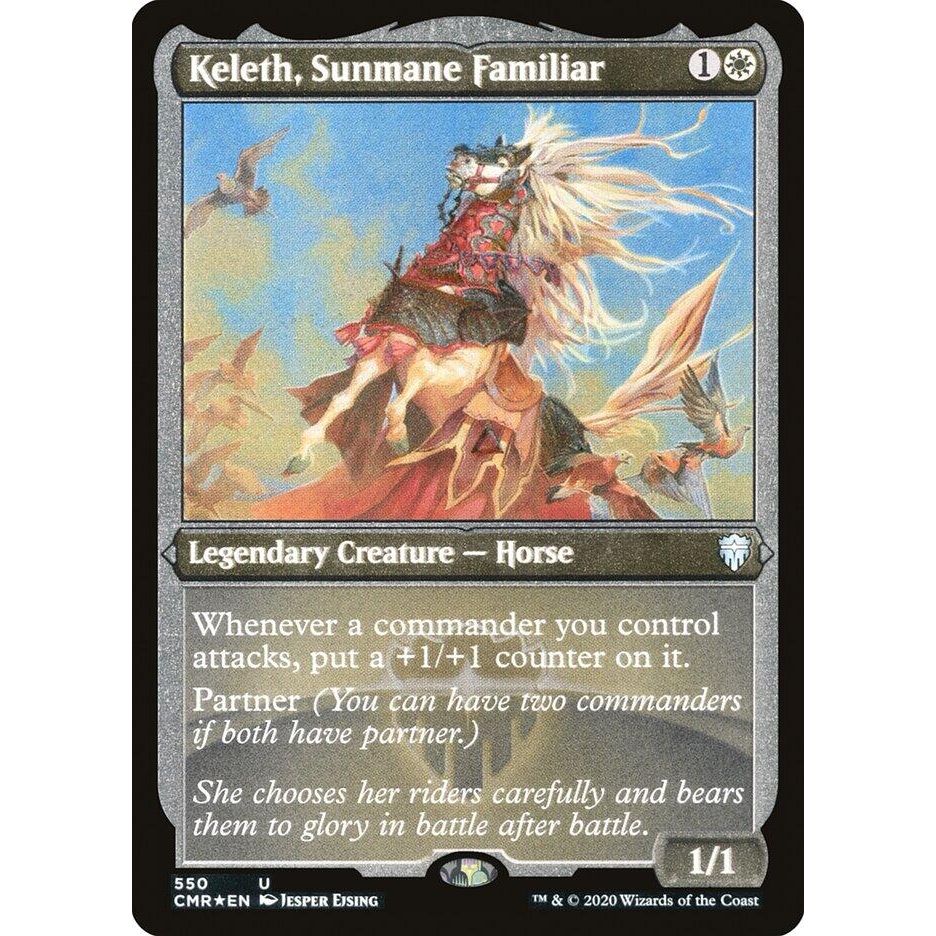 Image for Keleth, Sunmane Familiar (Foil Etched) (550) (CMR) - Magic: The Gathering